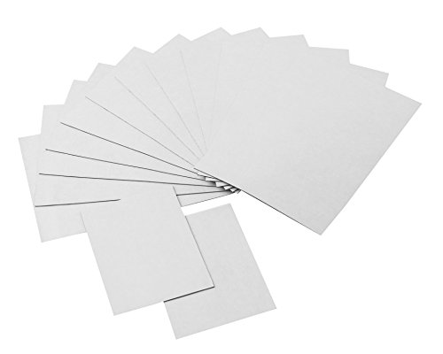 totalElement Strong Flexible Self-Adhesive Magnetic Sheets, 4 x 6 Inch and 2 x 3 Inch, Peel & Stick Refrigerator Magnets for Photos and Art (14 Pieces)