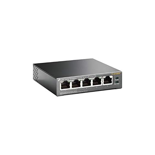 TP-Link TL-SF1005P Switch PoE Ethernet 5 Ports avec 4 Ports PoE à 58 W, Garantie À Vie, Idéal pour Étendre Le Réseau Câblé Pour les PME et Les Bureaux À Domicile