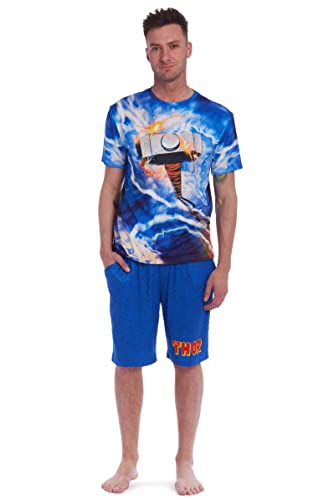 Marvel Avengers Thor Mens Pajama Shirt And Shorts Sleep Set Tie Dye Small #TOP28