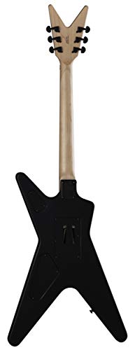 Dean Guitars 6 String Mlx Floyd Electric Guitar, Black Satin, Right, F Bks #TOP2