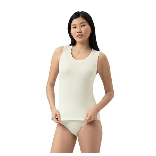 Mey Basics Serie Exquisite Damen Tops breiter Träger Weiss XL(44)