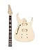 Fistrock DIY Electric Guitar Kit Beginner Kit 6 String Right Handed with Flamed Maple Veneer Top Basswood Body Hard Maple Neck Rosewood Fingerboard Chrome Hardware Build Your Own Guitar.