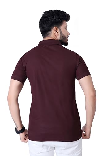 Image of Men's Premium Polo T-Shirt | Classic Collar | Smooth Finish | Half Sleeve Casual Wear (XS to 3XL)