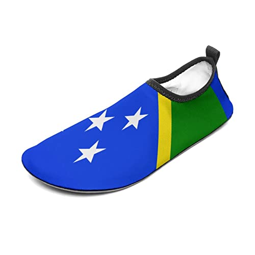 Calculay Solomon Islands Flag Water Shoes, Beach Shoes for Men and Women, Swimming Pool Yoga, Surfing Sneakers