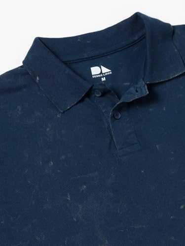 Image of Dennis Lingo Men's Cotton Printed Slim Fit Button-Down Short Sleeve Polo Tshirt