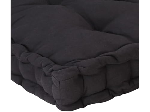 Image of ATOOTFUSION Cotton Box Mattress, 5-Inch Thick, Soft Foldable Floor Mattress Medium Firm, Single Bed Size 72x30X5 Inches (Black)