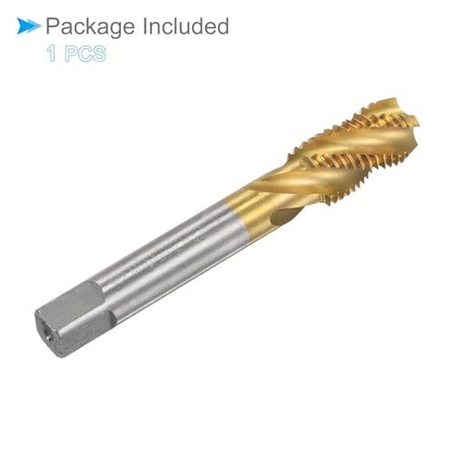 CoCud Spiralnut-Gewindebohrer, M16 x 2 Gewindegröße, 4 Schneiden, Hochgeschwindigkeitsstahl-Gewindewerkzeug - (Anwendungen: zur Bearbeitung von Löchern und klebrigen Materialien)