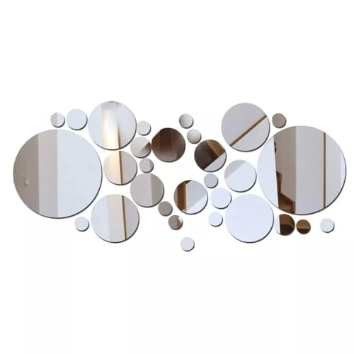 Espelho Decorativo Acrílico Redondo Circular Kit 32 Un Decoraçao ...