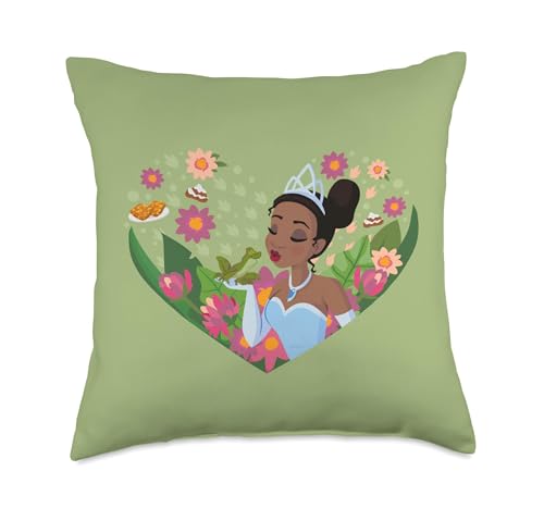 Image of Disney Princess Tiana Kiss Heart Throw Pillow