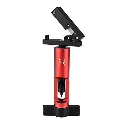 CYSKY Outil d'insertion de pilote d'aiguille amélioré 2 en 1 avec coupe-tuyau hydraulique pour vélo de route VTT, outil d'installation d'insert de raccord Olive Banjo (Rouge) Cover