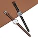 BISONSTRAP Elegant Leather Watch Straps, Quick Release, Watch Bands for Women and Men, 15mm, Black (Gold Buckle)
