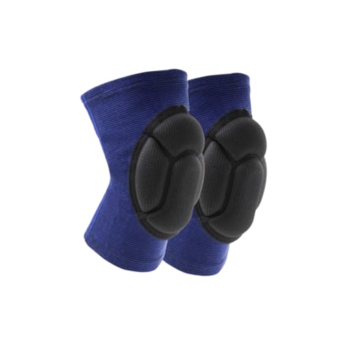 NOLITOY Knee Guards for Athletic Use Sports Knee Sleeve Sponge Cushion Elastic Blue l