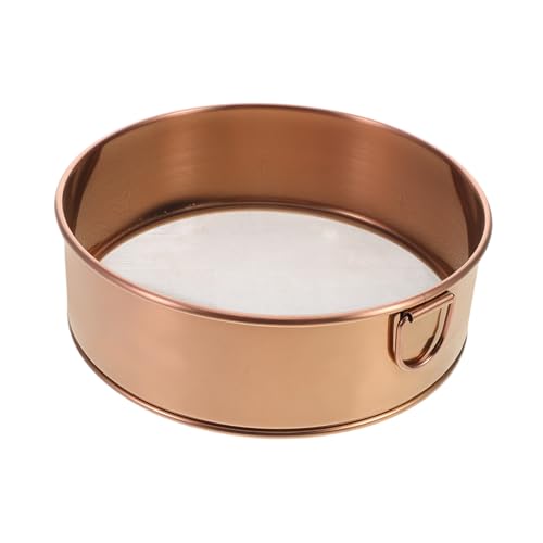 SOLUSTRE Flour Sifter Round Stainless Steel Fine Mesh Strainer for Baking Manual Sieve for Bread and Cake Decoration Precision Sifting Tool for Kitchen Use