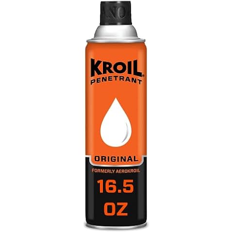 Kroil Original Penetrating Oil (Aerosol Spray-16.5oz Can-Single) | Penetrant for Rusted Bolts, Metal, Hinges, Chains, Moving Parts | Rust, Corrosion Inhibitor (KS162) Cover