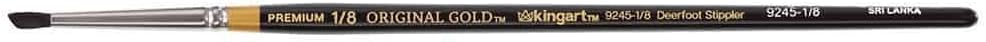 3/8" Black and Gold Natural Hair Artist Brush