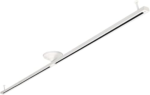 Luxour ダクトレール 1.5m 配線ダクトレール ライティングバー ライティングレール シーリング シーリング用スポットライト ダクトレール オシャレ 照明 簡易ダクトレール 天井 ダクトレール スライド 引っ掛け シーリング 照明器具 (1.5m-