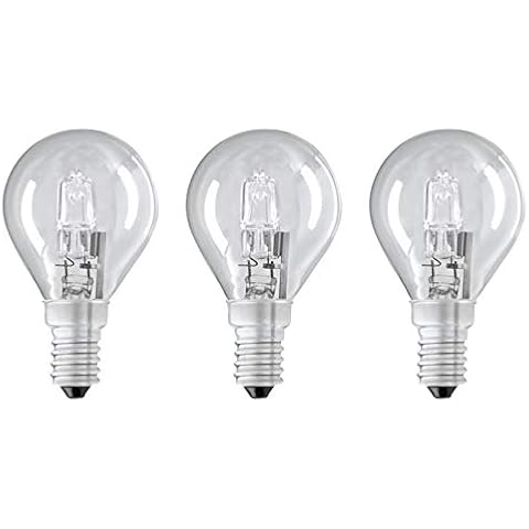 3Pack 42W G45 (SES) Small Edison Screw (E14) ECO Halogen Dimmable P45 Mini Globe Light Bulb, 42 W Equivalent to 55 W, 2000 Hours Long Life Halogen Light Bulbs, 630 Lumens Output - 3Pack Cover