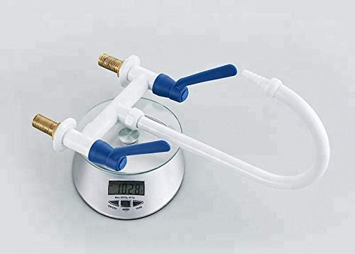 Miniatura 7 de CGOLDENWALL Grifo de laboratorio industrial para fregadero de laboratorio, boquilla de un solo orificio, mezcla caliente y fría, grifo de agua para