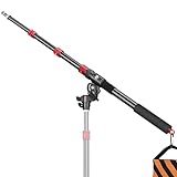 FreeSea Adjustable Extension Boom Arm for Light & C-Stands - 67' to 22' Lightweight Portable Adjustable Flash and Fill Light for Photography Lighting​