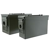 VAULITSAFE 30 & 50 Cal Ammo Can,Metal Ammo Box for Ammunition