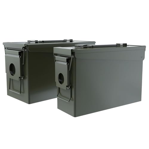 VAULITSAFE 30 & 50 Cal Ammo Can,Metal Ammo Box for Ammunition