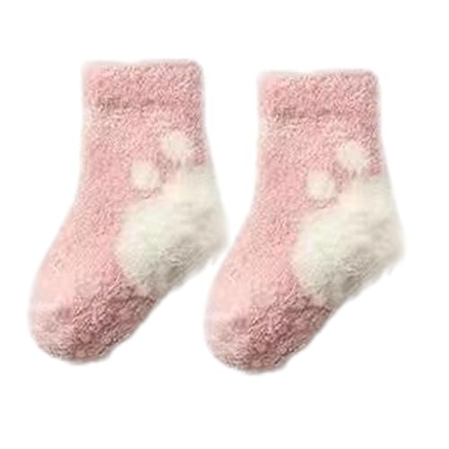 Plush Socks Pattern Warm Baby Socks for Boys Girls Baby Outdoor Children Indoor