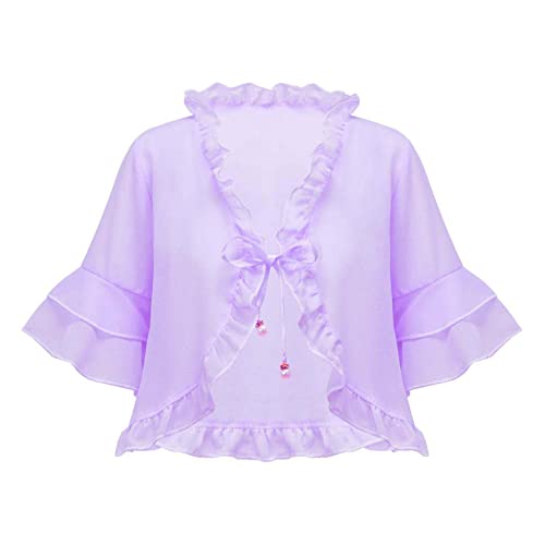 Kids Girls Lightweight Mid-Sleeve Shrug Cardigan for Girls Summer Fancy Party Dress Cover Up Casual Wear