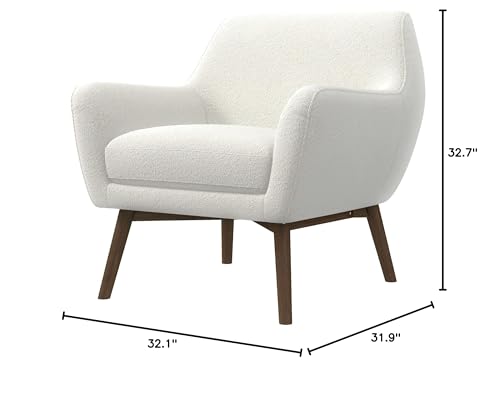 Sillón Comodo Plegable Blanco y Marrón miniatura 2