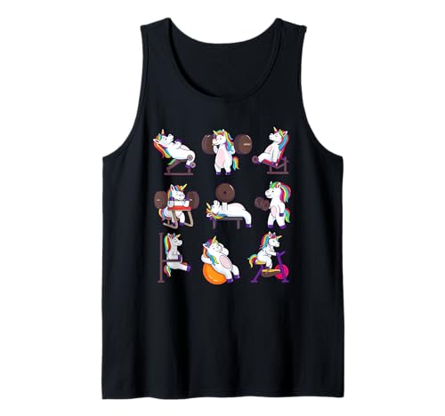 Unicorn Fitness Workout Gym Strength Exercise Débardeur