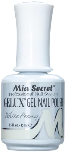 Esmalte Gel UV Mia Secret Gelux 0.5 Oz White Peony
