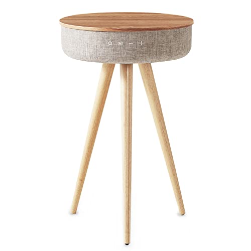 【極美品】サイドテーブルスピーカー　Bluetooth　USB サイドテーブル ナイトテーブル 木目 幅40cm スピーカー付き