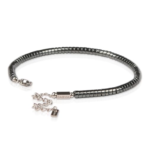 Pulsera de cadena de hematita ajustable para hombre miniatura 1