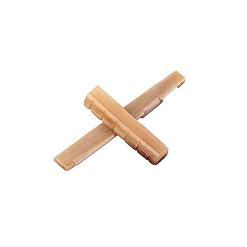 Ogdni Guitar Bridge Saddle And Nut Set,6 String Camel Bone Guitar Nut Guitar Saddle For Folk Acoustic Guitar Replacement #TOP3