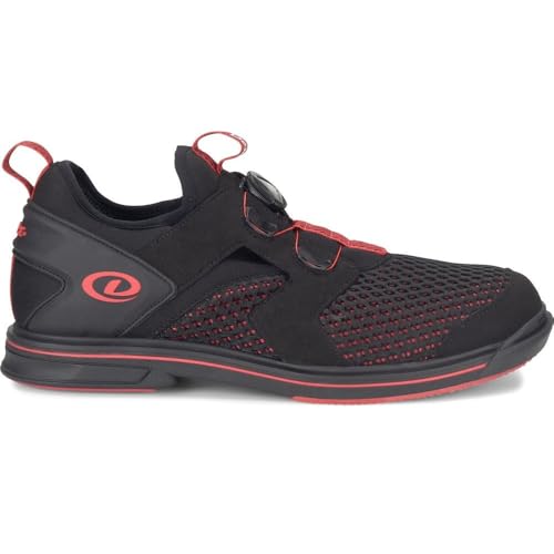 Dexter Mens Pro BOA Black/Red Bowling Shoes 14 M US3