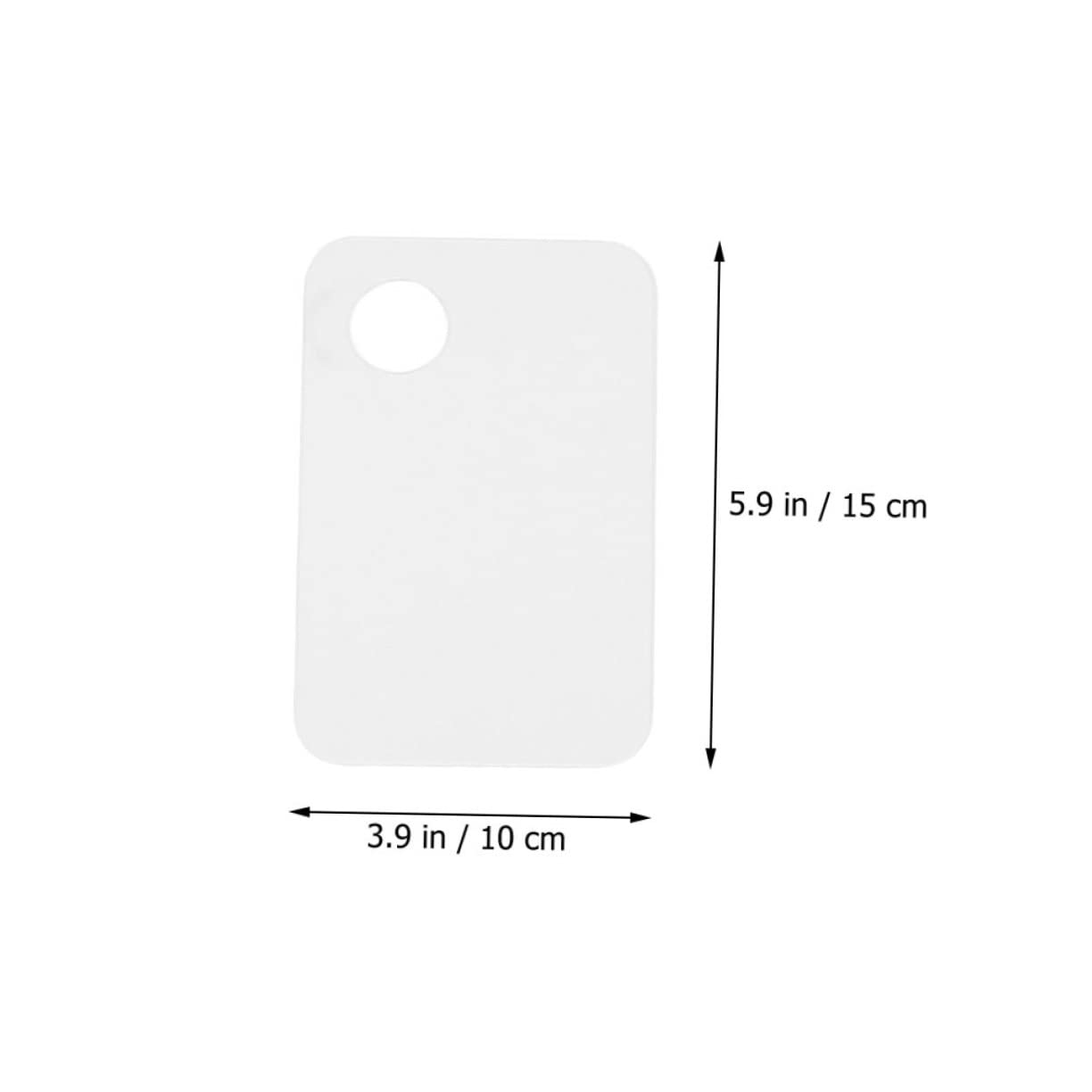 Beatifufu 3 Pack Acrylic Makeup Mixing Palette Set Spatula Tool Nail Art Cosmetics Palettes 6pc Square Non-textured for Professional Home Use