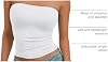 Top crop sin tirantes para mujer, tipo bandeau 8