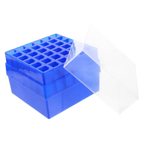 LAPYAPPE 36Holes Sampling Tube Storage Box Test Tube Holder for Chemistry Case for Test Tubes for Lab Clinical and Educational Use