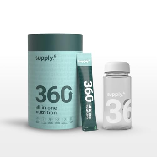 Image of Supply6 360 Ultimate Health Powder for Women & Men | Daily Supplement with 63+Vitamins, Minerals, Probiotics, and Superfoods | Daily Greens | Gut Health supplements, Energy, Immunity