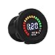 Bediffer Motorrad Voltmeter, 12V Auto LED Digitalanzeige Voltmeter, Wasserdicht, Schwarz Neu