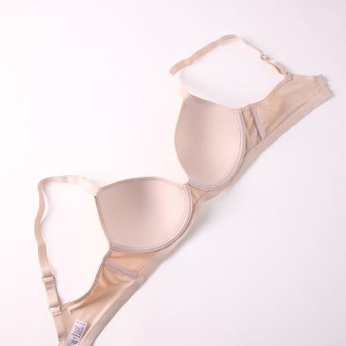 Soutien-gorge à trois boutons push-up respirant beige 36D - 5