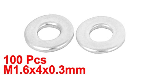 Sourcingmap 100pz M1.6x4mmx0.3mm metrica in