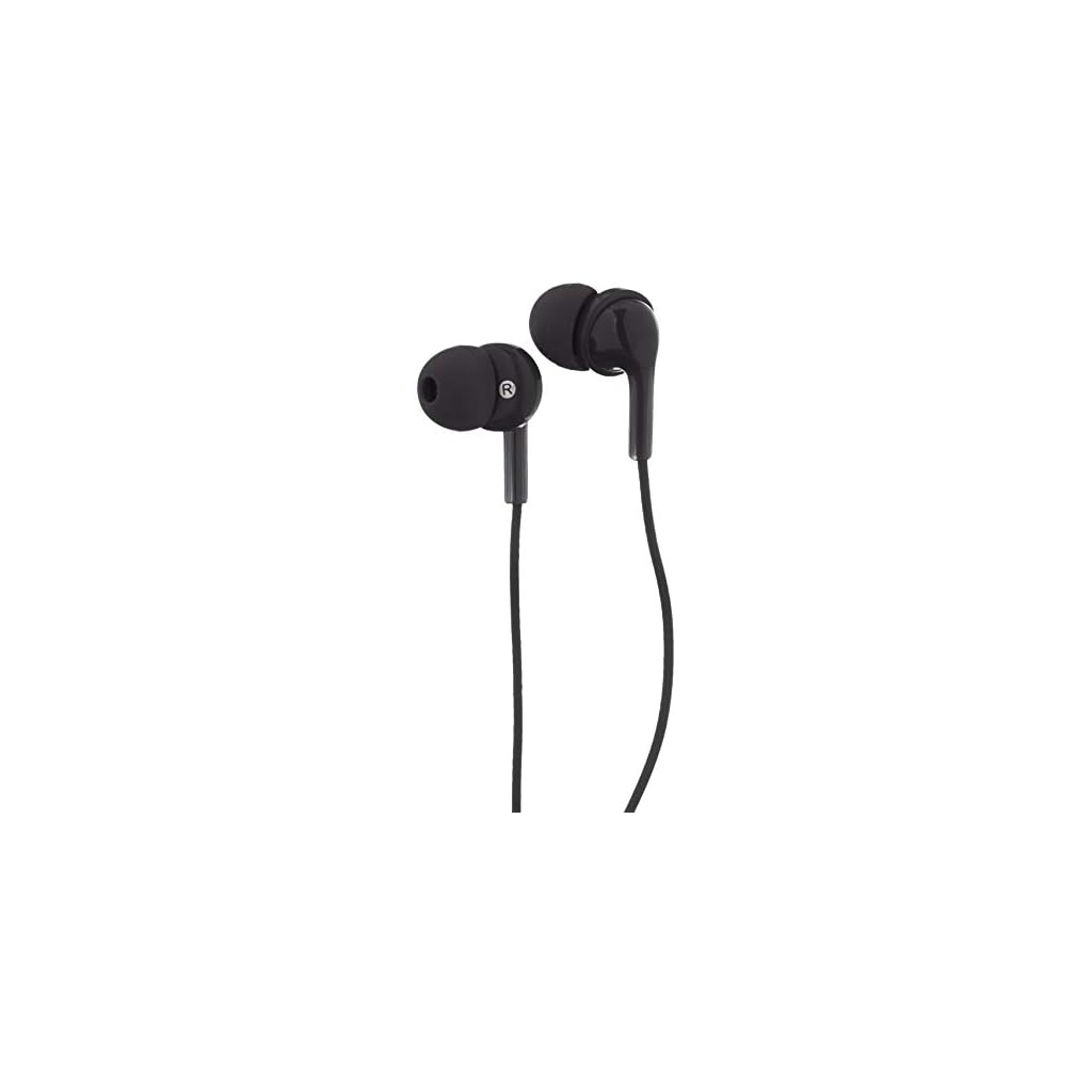 Amazon-Basics-In-Ear-Wired-Headphones-Earbuds-with-Microphone-Black