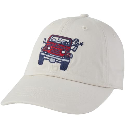 Image of Life is Good Adult Chill Baseball Cap, Low-Profile Adjustable Snap Back, Embroidered Hat for Men and Women