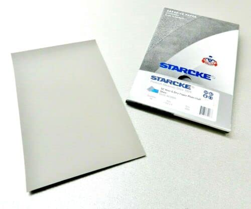 Matador Abrasive Wet or Dry Sandpaper 50 Sheet 3000 Grit 5-1/2 x 9" Silicon Carbide Made in Germany