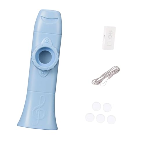 DYNWAVE Kazoo Easy to Play Accompaniment with Neck Hanging Lace Musical Instruments Kids Toy for Piano Beginner Violin Ukulele Kids, Blue