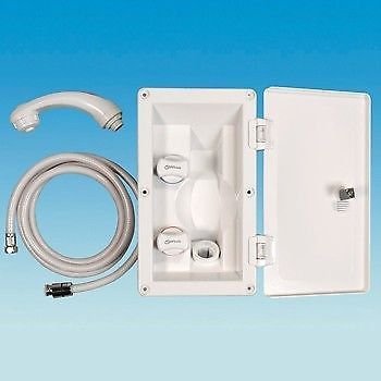 Whale External Shower System and Lock/Keys - White - RT2662