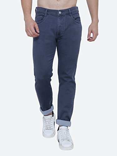 Image of Strechable Denim Regular Fit Mid Waist Light Weight Soft Feel Stretchable Denim Jeans Pant for Men