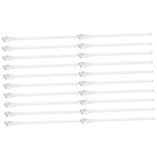 MOLUCKFU 20個 テンプルプロテクター 寺院のヒント 眼鏡こめかみのヒント メガネのテンプルチップ メガネアームクッション 眼鏡アクセサリー メガネ防止エンドチップ プラスチック