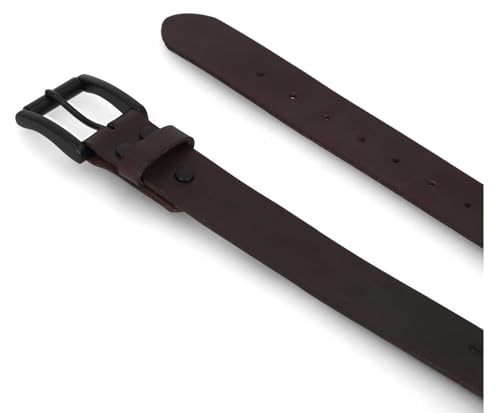 Harley-Davidson Men's Tooled Flames H-D Logo Genuine Leather Belt - Brown3