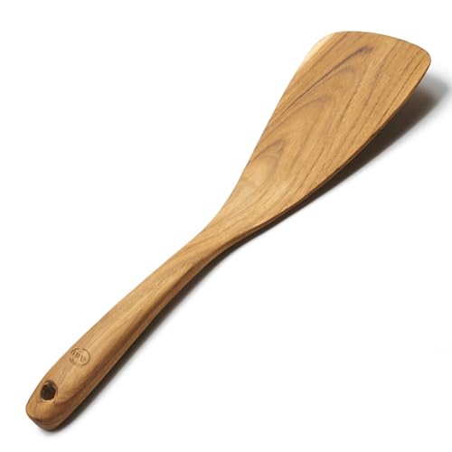 FAAY 11.5 Inch Teak Wood Spatula/Turner for RIGHT Hand | Versatile Spatula, Durable, Healthy and...